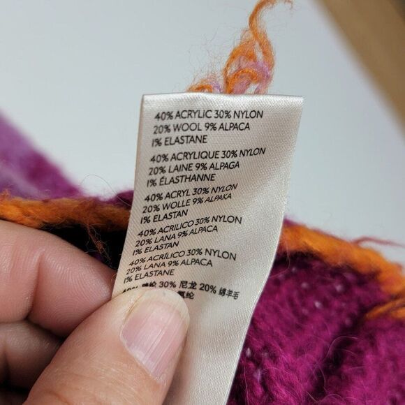 Anthropologie Women's Gradient Knit Sweater size XS Acrylic/Nylon/Wool/Alpaca - Picture 4 of 9